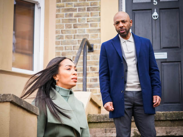 Chelsea and Lucas on EastEnders on March 12, 2021