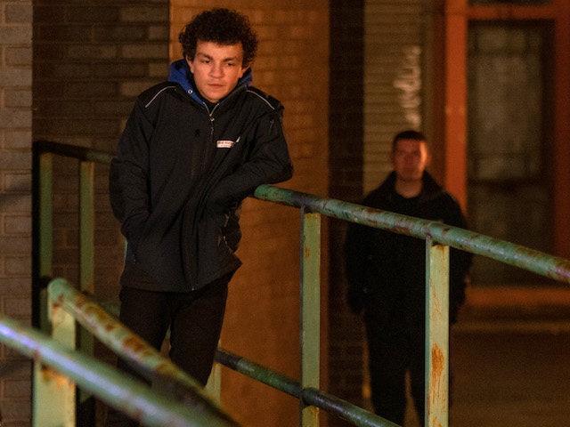 Jacob and Simon on Coronation Street on February 17, 2021