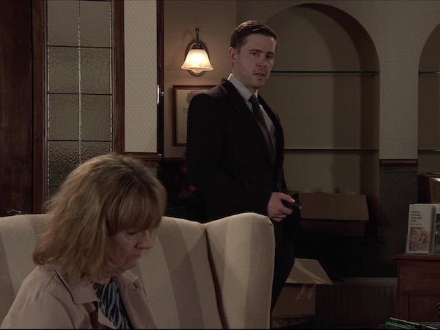 Todd on Coronation Street on April 2, 2021