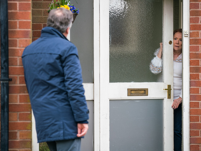 Brian and Cathy on Coronation Street on April 21, 2021