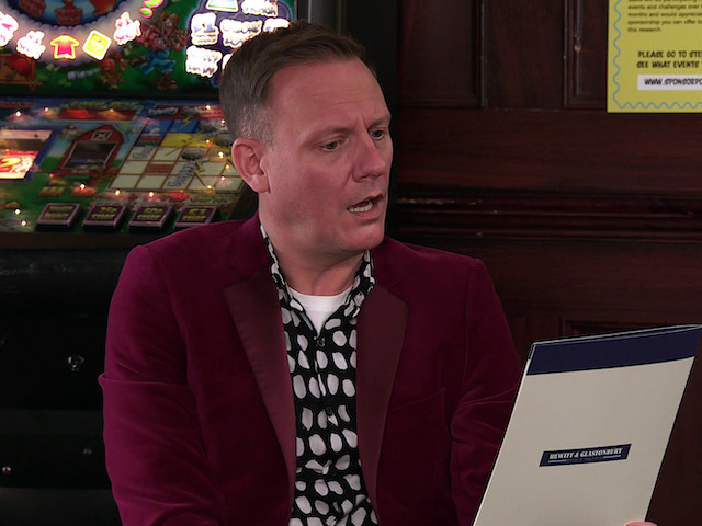 Sean on Coronation Street on March 24, 2021