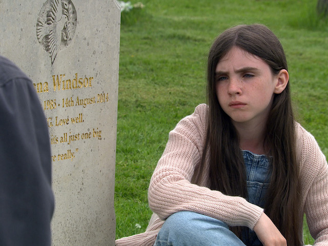 April on Emmerdale on July 27, 2021