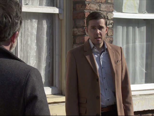 Todd on Coronation Street on March 29, 2021