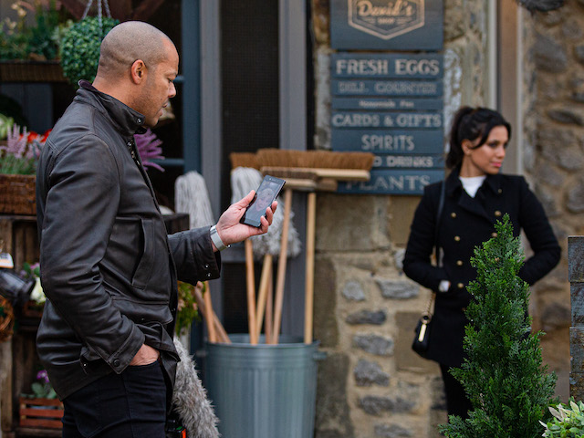 Al and Priya on Emmerdale on February 1, 2021