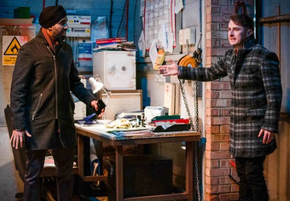 Kheerat and Ben on EastEnders on March 2, 2021