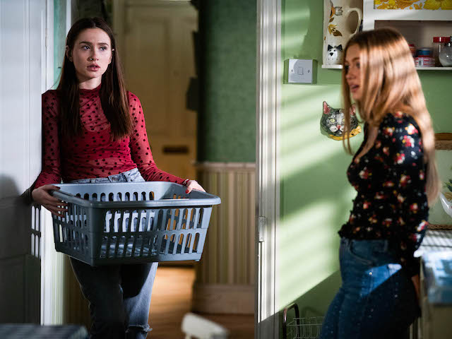 Dotty and Tiffany on EastEnders on March 4, 2021