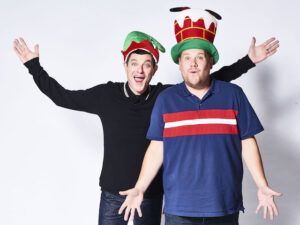 Mathew Horne and James Corden for the 2019 Gavin & Stacey Christmas special