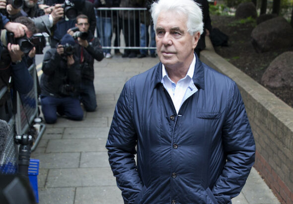 Max Clifford arriving at court in 2014