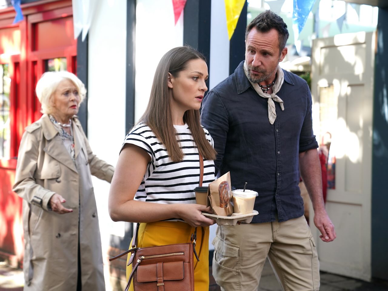 Sienna, Jeremy and Martha on Hollyoaks on August 23, 2024
