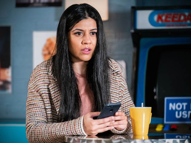 Iqra on EastEnders on April 5, 2021