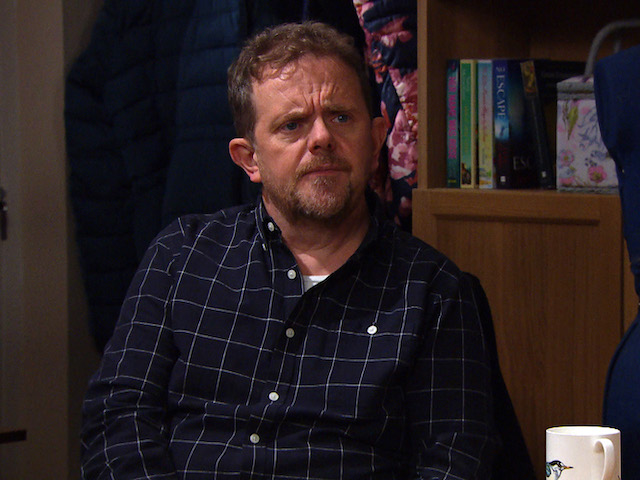 Dan on Emmerdale on April 7, 2021