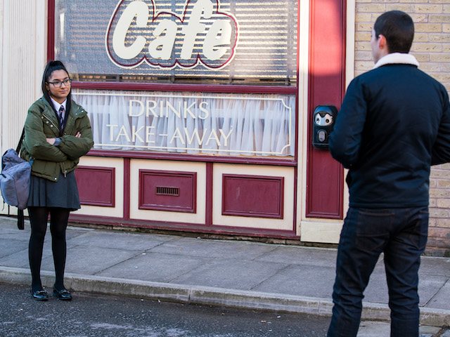 Asha on Coronation Street on March 29, 2021