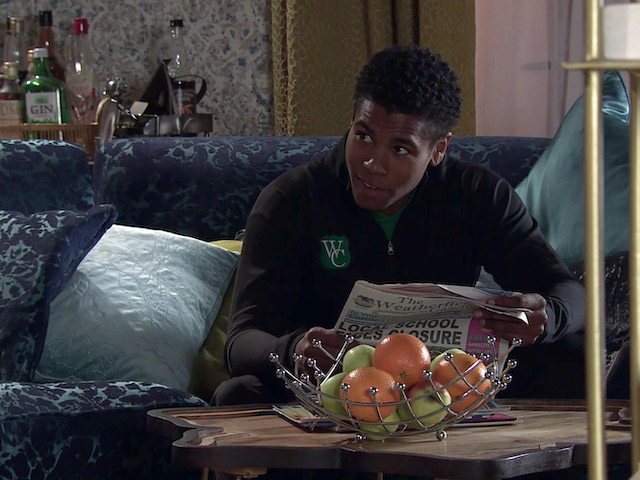 James on Coronation Street on March 12, 2021