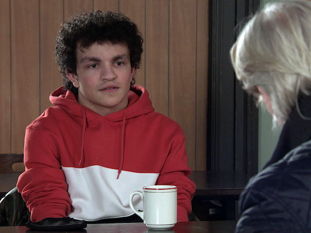 Simon on Coronation Street on March 8, 2021