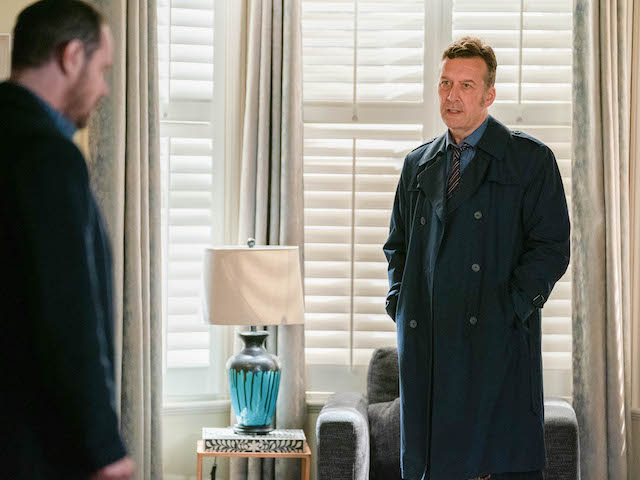 Mick and DI Arthurs on EastEnders on February 10, 2021