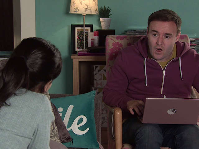 Tyrone and Alina on Coronation Street on March 5, 2021