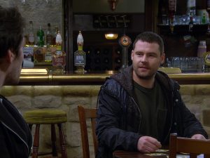 Aaron on Emmerdale on May 3, 2021