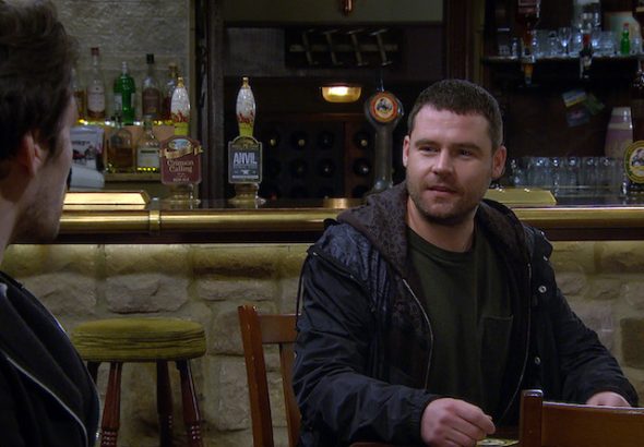 Aaron on Emmerdale on May 3, 2021
