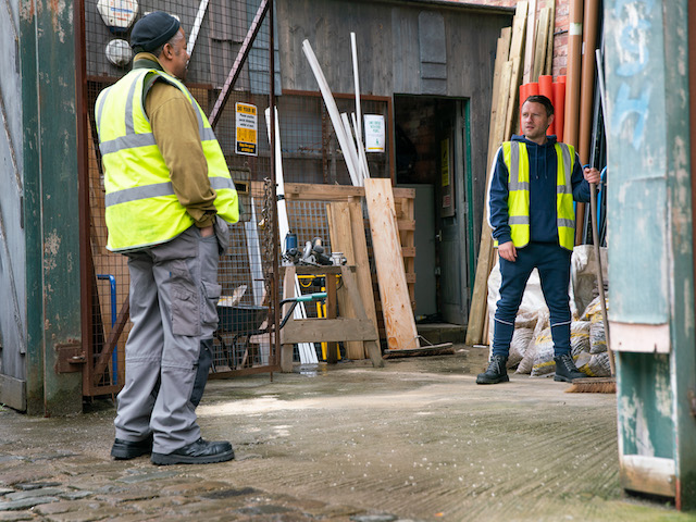 Ed and Paul on Coronation Street on March 1, 2021