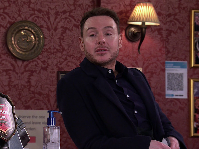 Rhydian on Coronation Street on March 24, 2021