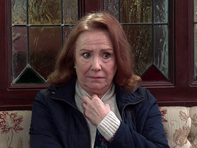 Cathy on Coronation Street on March 24, 2021