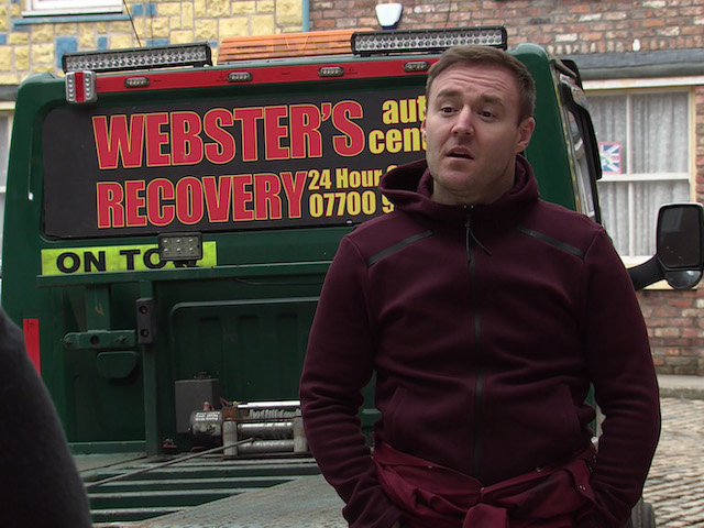 Tyrone on Coronation Street on March 22, 2021