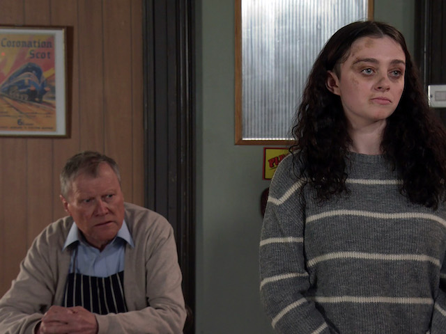 Roy and Nina on Coronation Street on May 31, 2021