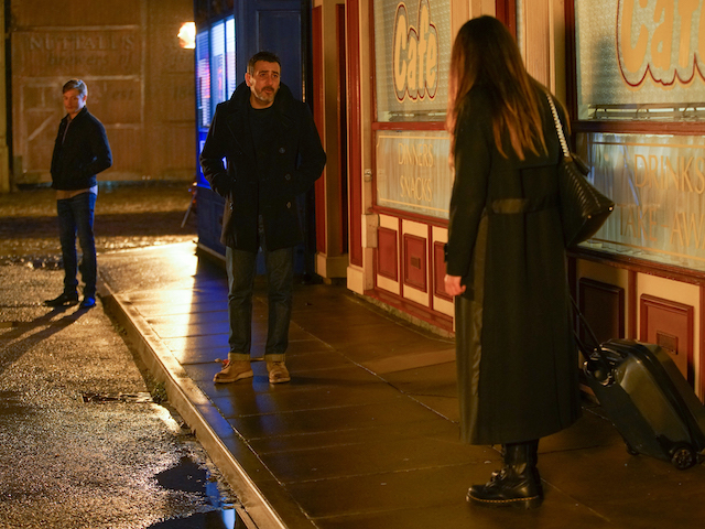 Carla and Peter on Coronation Street on January 29, 2021