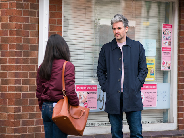 Lucas on Coronation Street on April 19, 2021