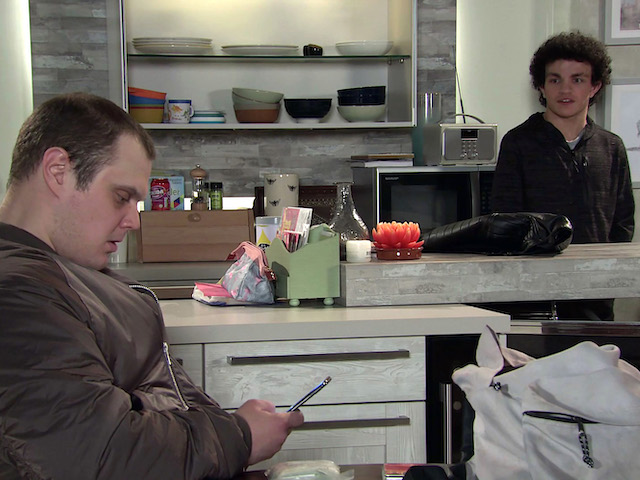 Simon on Coronation Street on April 5, 2021
