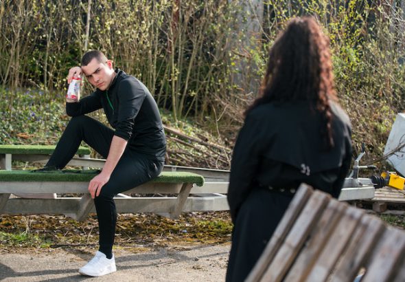 Corey on Coronation Street on May 5, 2021