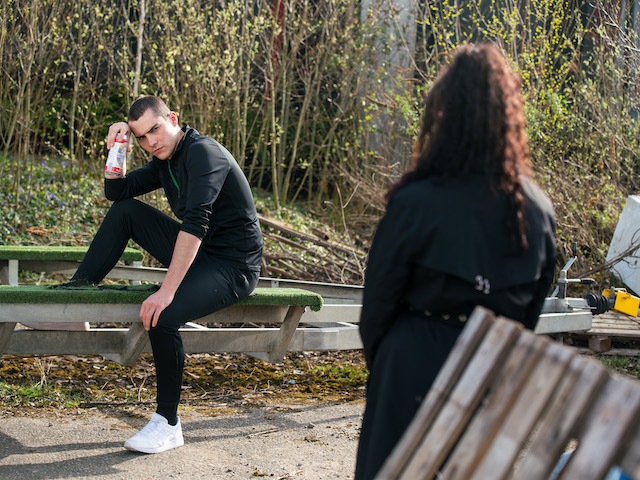 Corey on Coronation Street on May 5, 2021