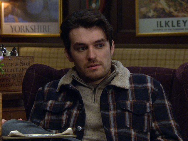 Mack on Emmerdale on March 15, 2021