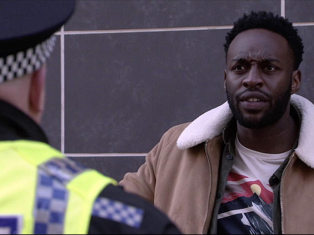 Grace and Michael on Coronation Street on January 25, 2021