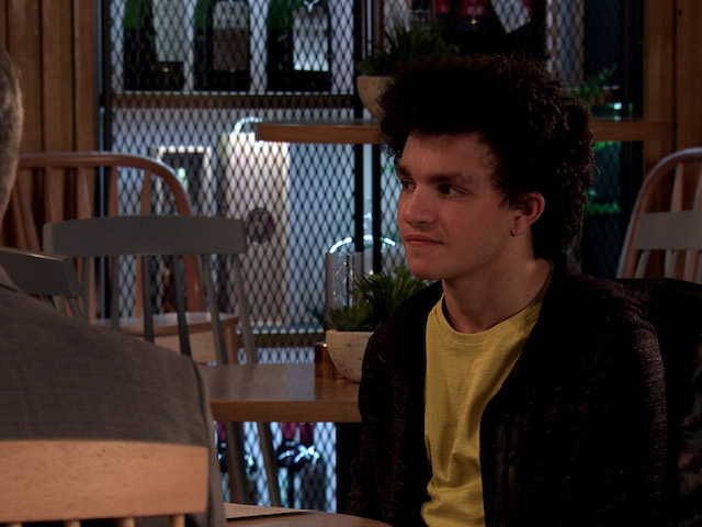 Simon on Coronation Street on February 8, 2021