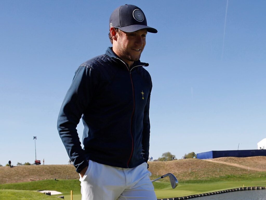 Niall Horan at the Ryder Cup celebrity challenge in Guyancourt on September 25, 2018