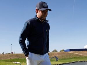 Niall Horan at the Ryder Cup celebrity challenge in Guyancourt on September 25, 2018
