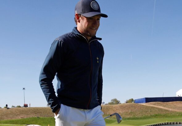 Niall Horan at the Ryder Cup celebrity challenge in Guyancourt on September 25, 2018