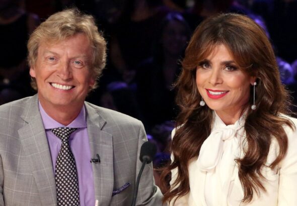 Nigel Lythgoe and Paula Abdul