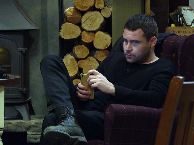Aaron on Emmerdale on March 23, 2021