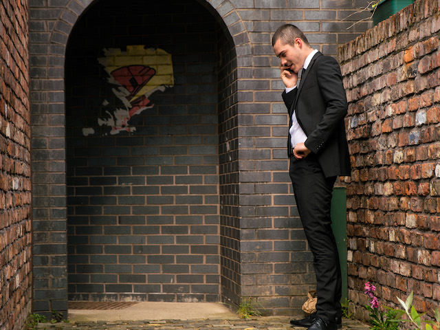 Corey on Coronation Street on June 1, 2021