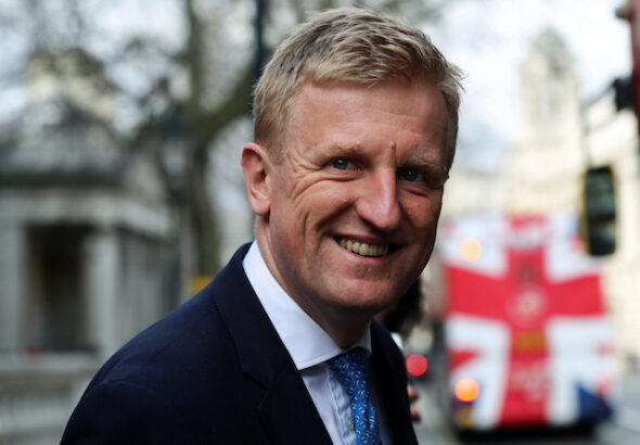 Oliver Dowden in London on March 12, 2020