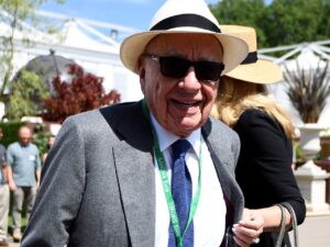 Rupert Murdoch at the Chelsea Flower Show in London on May 22, 2017