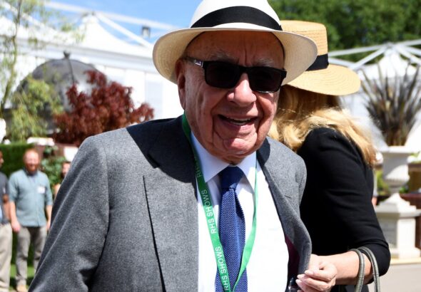 Rupert Murdoch at the Chelsea Flower Show in London on May 22, 2017