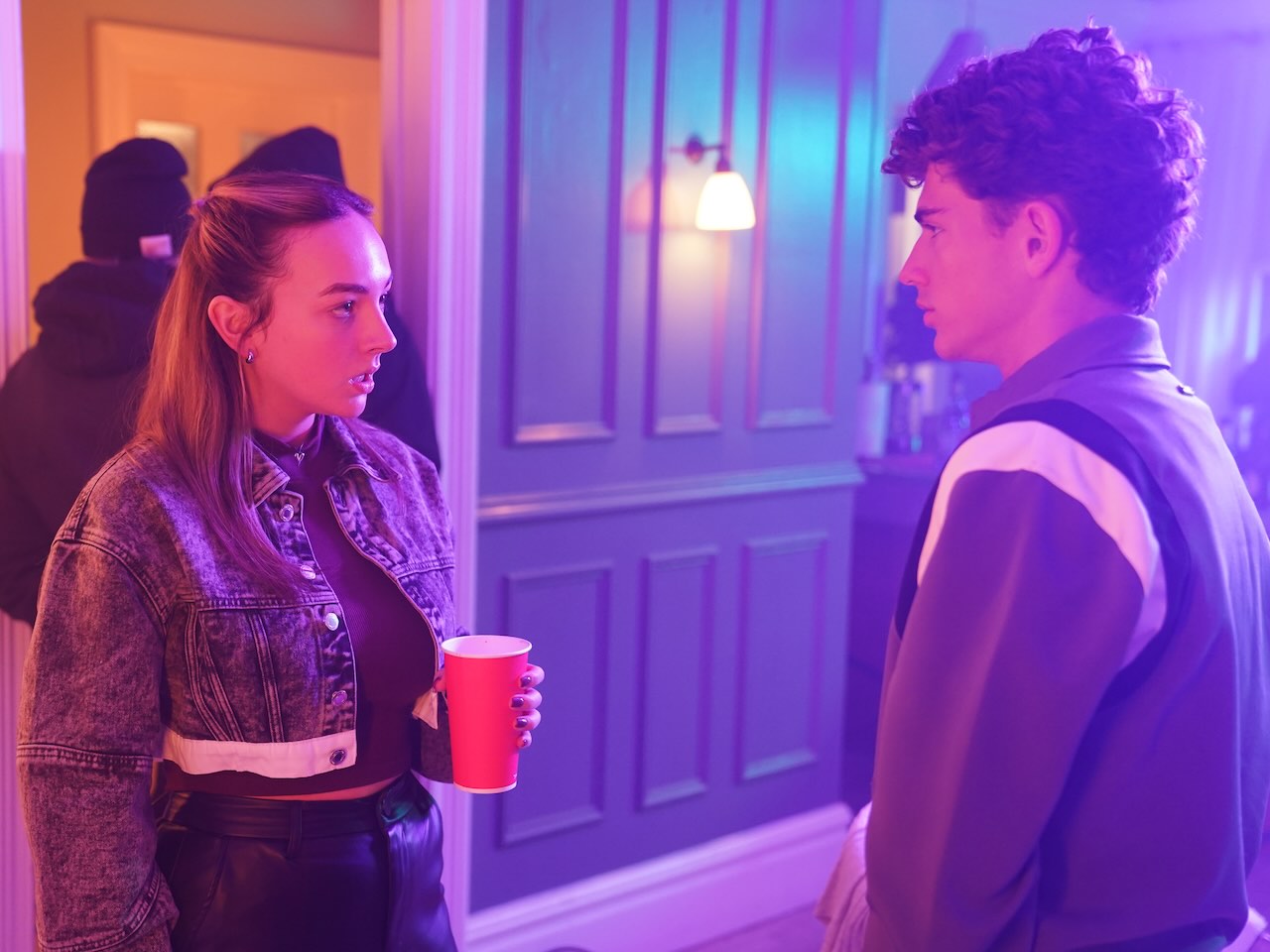 Frankie and Lucas on Hollyoaks on March 3, 2025