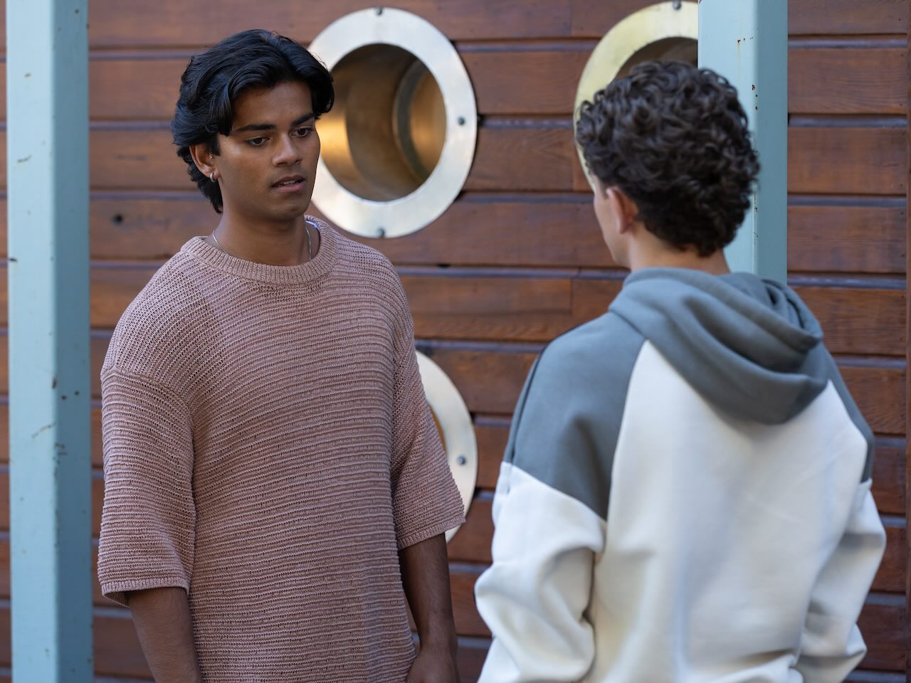 Dillon and Lucas on Hollyoaks on October 21, 2024
