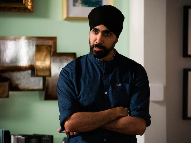 Kheerat on EastEnders on March 26, 2021