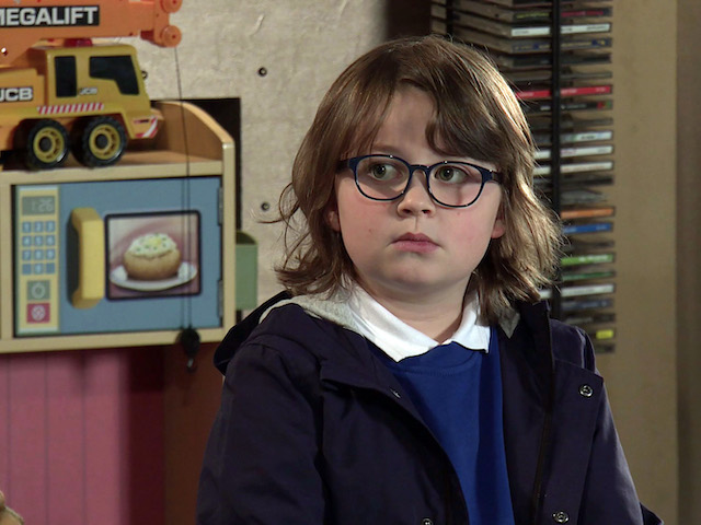 Sam on Coronation Street on March 1, 2021