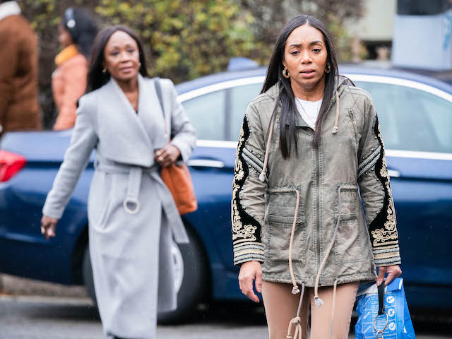 Chelsea and Denise on EastEnders on February 4, 2021