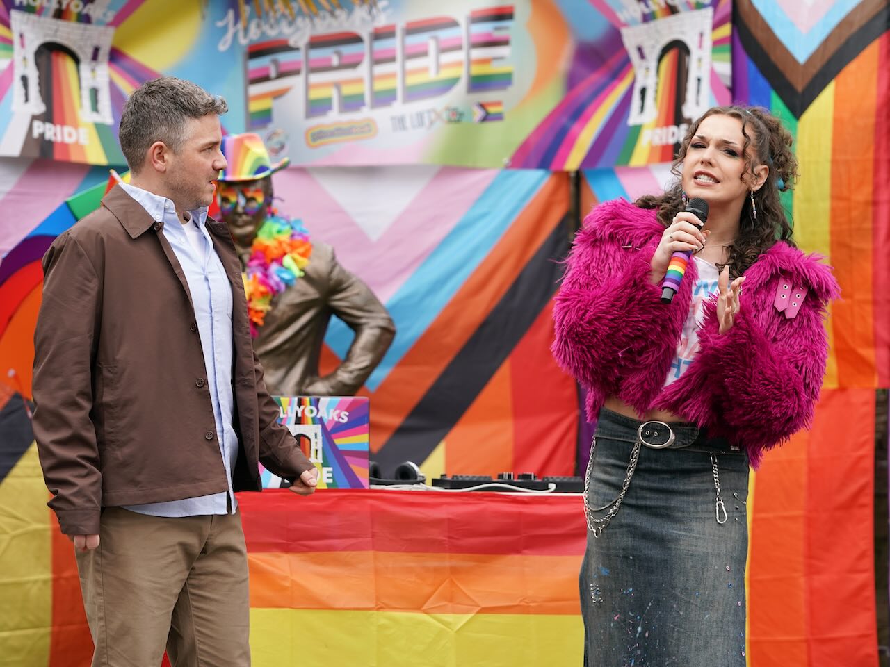 Kitty and Carter on Hollyoaks on May 2, 2024